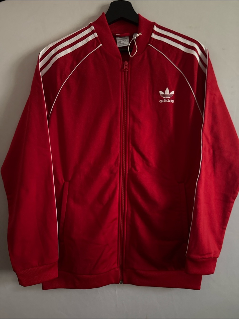 adidas Red Youth Trefoil Primeblue Jacket